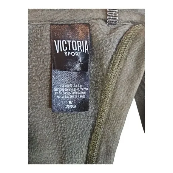 Victoria's Secret Victoria Sport Green Sweatshirt Open Back Sweatshirt M - Picture 6 of 7